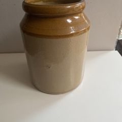Vintage stoneware storage Jar