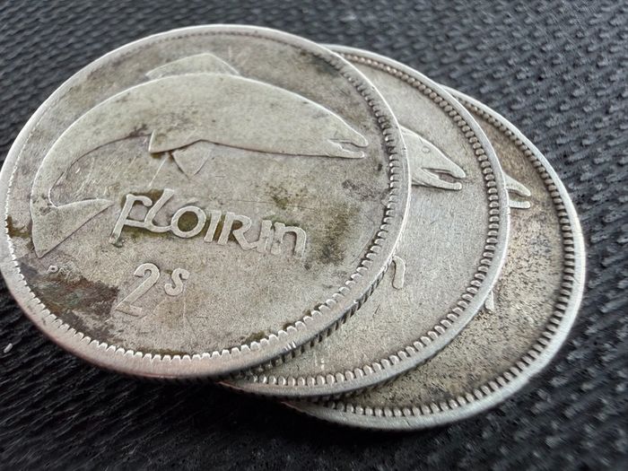 3 Silver Florin coins Ireland