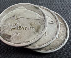 3 Silver Florin coins Ireland