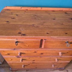 sold wood chest of drawers