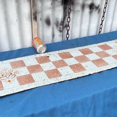 Antique metal fireplace hearth