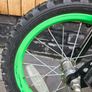 Kids 14-Inch Strike Bike with Stabilisers (Green/Black) Image 4