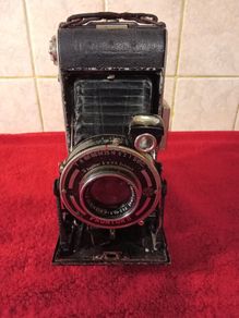 Alfred Gauthier Calmbach Prontor II  Folding Camera 10.5cm F4.5 Lens
