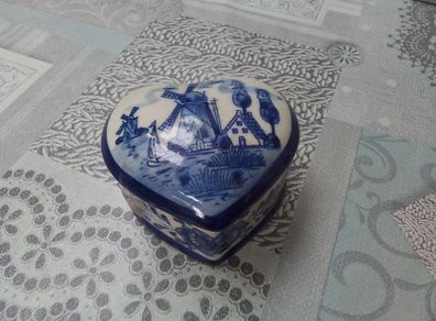 Delph Blue Trinket Box