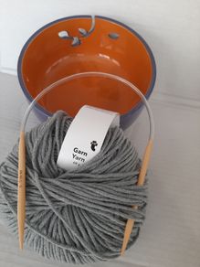 New knitting set knitting bowl wool needles