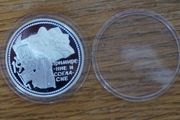 3 roubles 1997 y. silver. Russia.