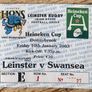 2003 Leinster v Swansea - Heineken Cup Programme & Ticket Image 2