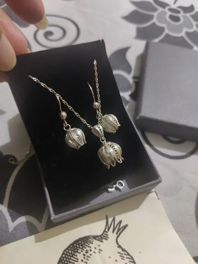 sterling silver necklace set