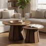 Cascade Duo Coffee Tables  Anti Scratch Laminated Nesting Set Image 4