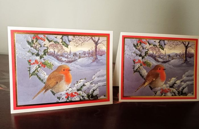 Set of 3 Vintage Hallmark Christmas Card.