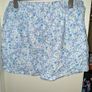 Primark White Blue and Green Floral Pattern Shorts Image 2