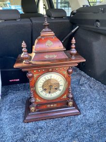 Late 19th Early 20th Century German or Austrian Mantel Clock Vienna Style  Needs Service