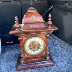 Late 19th Early 20th Century German or Austrian Mantel Clock Vienna Style  Needs Service