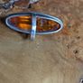 Amber Sterling Ring. Image 2