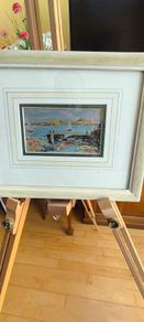 Culiemure Harbour, Dalbey Reproduction from watercolour by Derek Campbell.