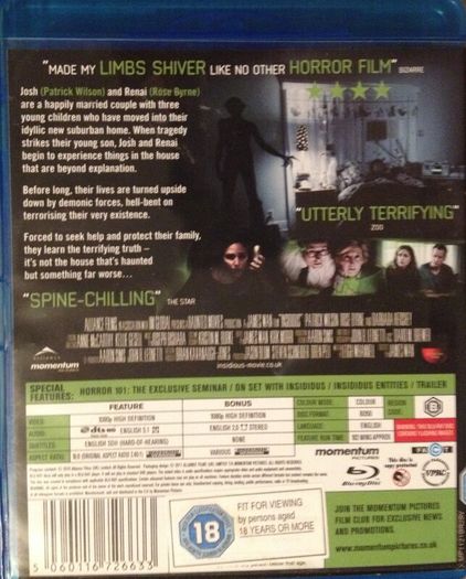 Insidious [2011] [Blu-ray Movie]