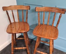 Wooden Stools Set of 2