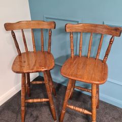 Wooden Stools Set of 2