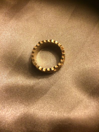 Gold in Silver Ring