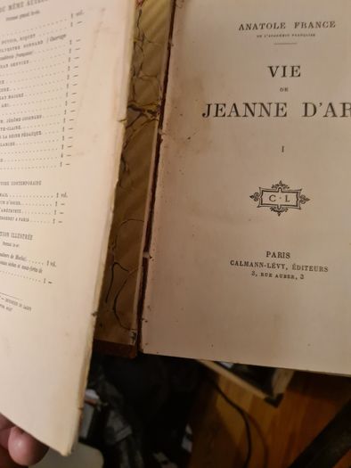 Joan Of Arc Titled. Vie De Jeanne D'arc By Anatole France.558  Pages.