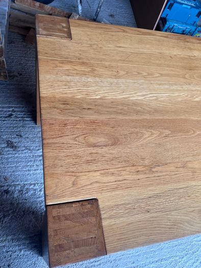 Large solid oak dining table