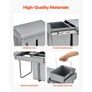 Trash Can for Kitchen Cabinets, 20+10+10L Double Under Sink Garbage Waste Recycling Bin, Under Mount Waste Container Image 6