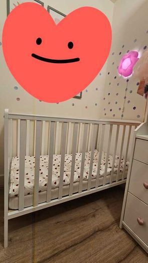 Baby Elegance Elle Cot Stone