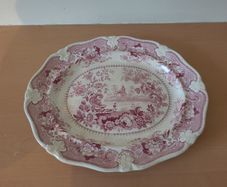 Antique creamware plate EKB - extremely rare