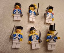 Lot of Lego Blue Imperial Officers and Governor
