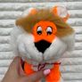 PMS Orange Cat Plush Soft Used Vintage Please look at the pictures Image 2