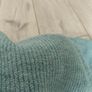 Blue woolly ladies jumper XS/S v-neck Image 3