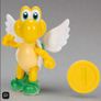 BRAND NEW Super Mario Action Figure Green Para Koopa Troopa with Coin 10cm Image 3