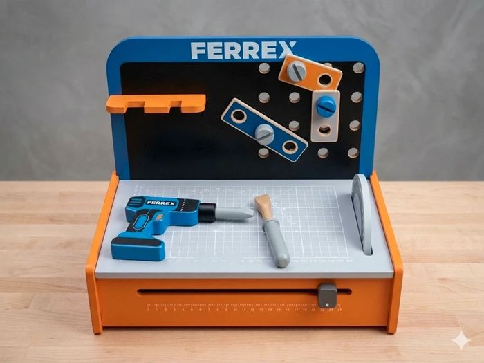 Wooden Toy Tool Bench / Workbench FERREX