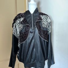 Premium 1980s vintage designer Peter and Jo slip on jacket top UK12