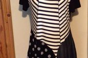Sophie B Ladies Navy &amp; White Tunic Top size 18 includes post