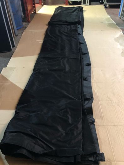 6m x 3m Full Blackout Molton Drape Backdrop Curtain with Velcro Ties