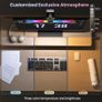 Quntis Monitor Light bar with RGB Backlight, 40cm Computer Monitor Lamp with Dimmer and Color Temperature, LED Touch Control Gaming Screen Light No Screen Glare and Eye Protection for Home Office Image 5