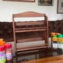 Vintage Wooden Two Tier Counter or Wall Hanging Spice Rack Image 10