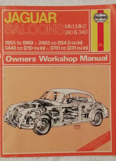 Jaguar mk1 mk2 workshop manual/Haynes