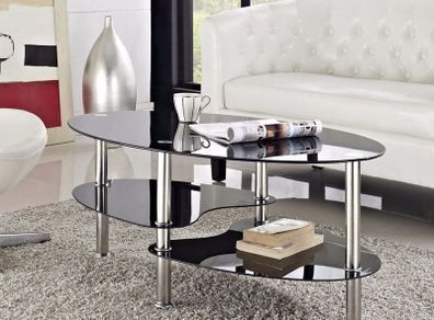 Black Glass Coffee Table Free Delivery