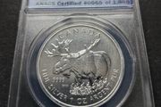 2012 Canada 5 Dollar Silver Moose ANACS MS69 1oz Wildlife Series