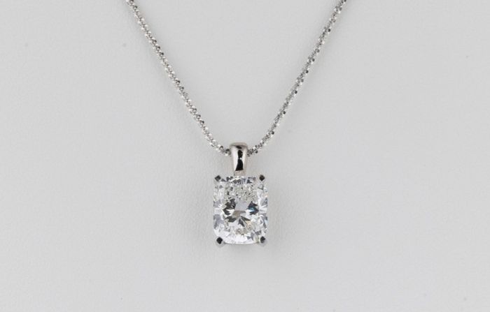Diamond Cushion Pendant