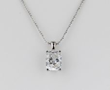 Diamond Cushion Pendant