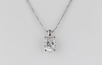 Diamond Cushion Pendant