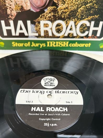 Hal Roach Irish Comedian Record and SIGNED sleeve
