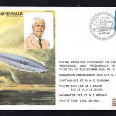 1976 Great Britain Illustrated Cover Commemorating First Flight of the Wellington  tying 6 1/2d Machin