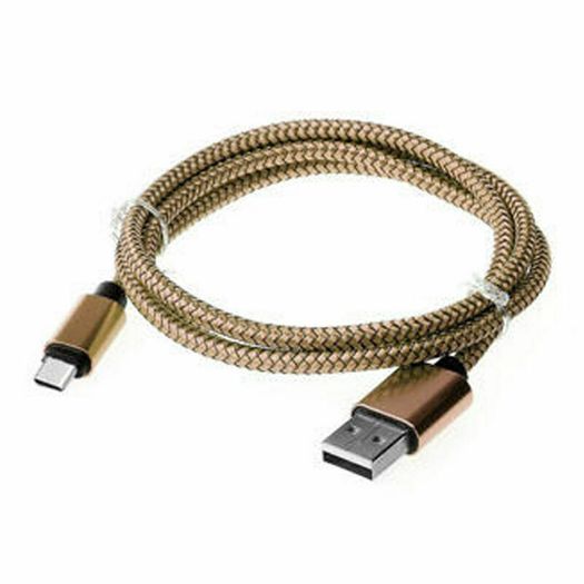 2 x USB-C Fast Charging QC 3.0/2.0 (1.0 M) & Data Sync Nylon Braided Cable (Brand New/Warranty)