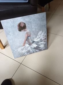 Canvas Painting  - Ballerina.  S-40 cm x 40cm.  New.