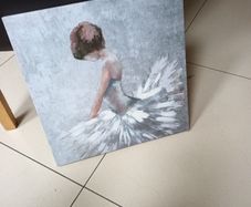 Canvas Painting  - Ballerina.  S-40 cm x 40cm.  New.