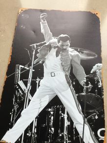 Freddie Mercury/Queen Metal Plaque